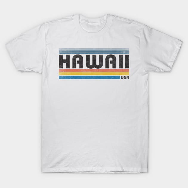 80s Retro Vintage Hawaii USA T-Shirt by Tingsy